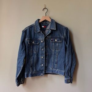 vintage tommy hilfiger denim jacket